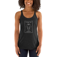 Elephant Care Unchained (White Logo) Women's Racerback Tank