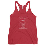 Elephant Care Unchained (White Logo) Women's Racerback Tank