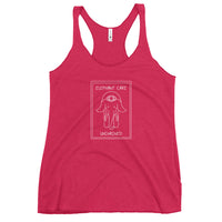 Elephant Care Unchained (White Logo) Women's Racerback Tank