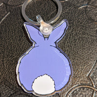 Purple Bunny Pin or Keychain